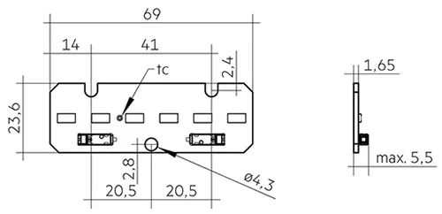 24x140mm 650lm 830 2T ADV, LED Linear Modules 28001481  Tridonic LLE